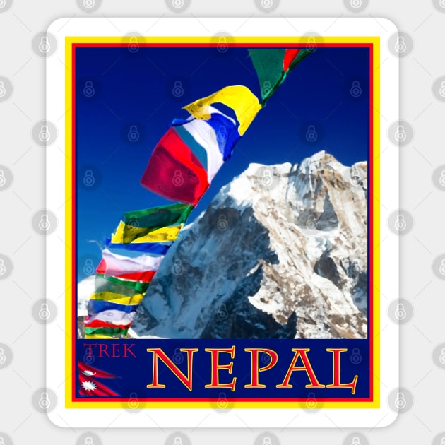 Trek Nepal Sticker by geoffshoults